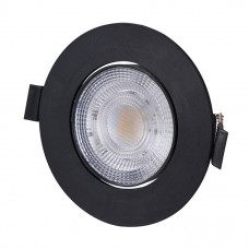 Φωτιστικό LED Χωνευτό Κινητό 3/5/7W 230V 38° CCT Μαύρο 21-2719